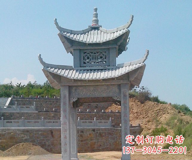 黄冈园林景观仿古石雕凉亭