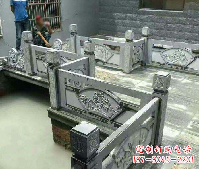 黄冈园林景观仿古石浮雕栏板 (4)