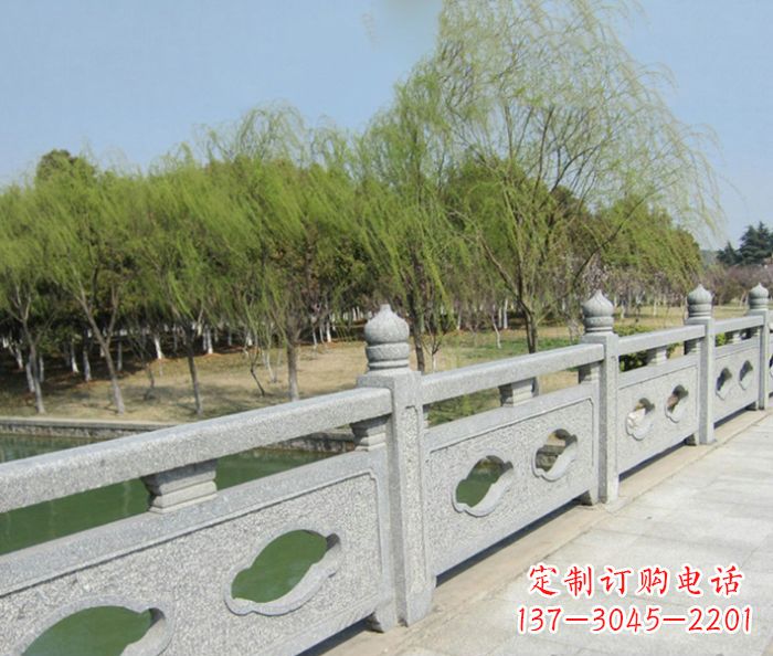 黄冈园林景观真山桥石雕栏板