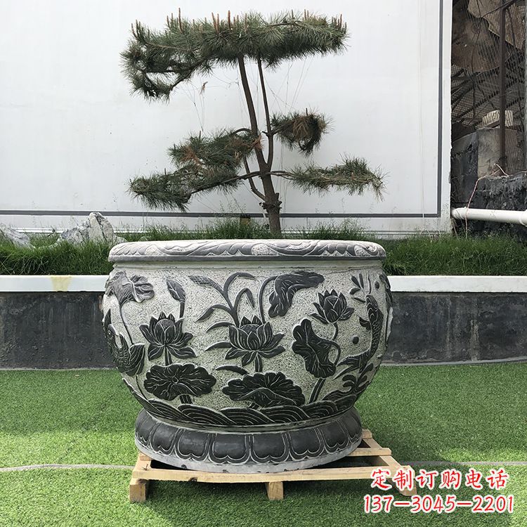 黄冈园林石雕水缸