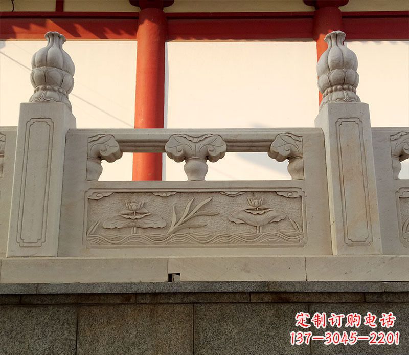 黄冈园林石浮雕栏板景观石雕 (2)