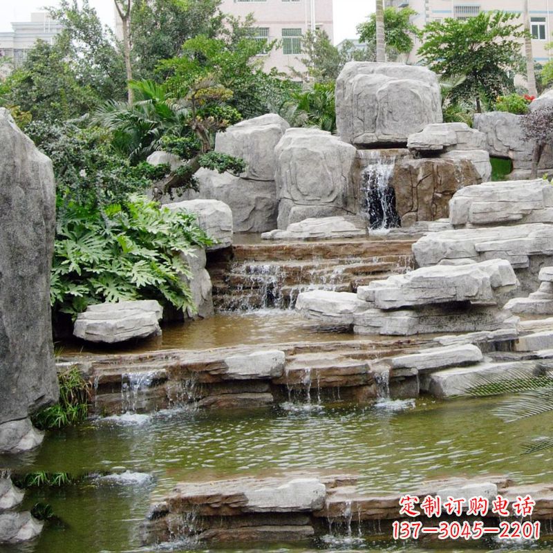 黄冈园林石头假山流水