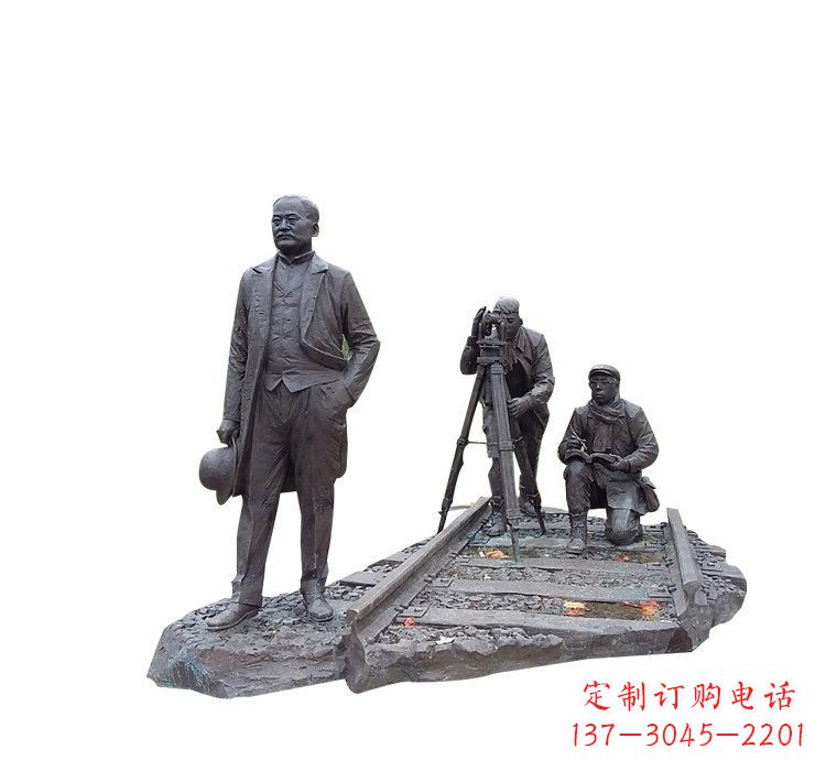 黄冈詹天佑铜雕