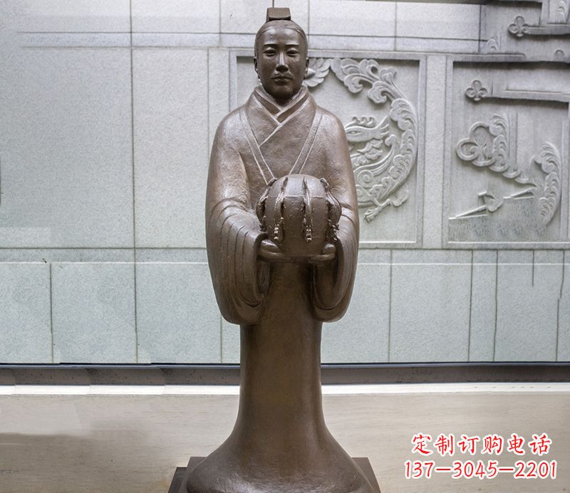 黄冈张衡科学家 人物铜雕