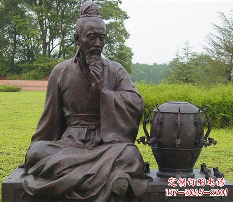 黄冈张衡科学家铜雕