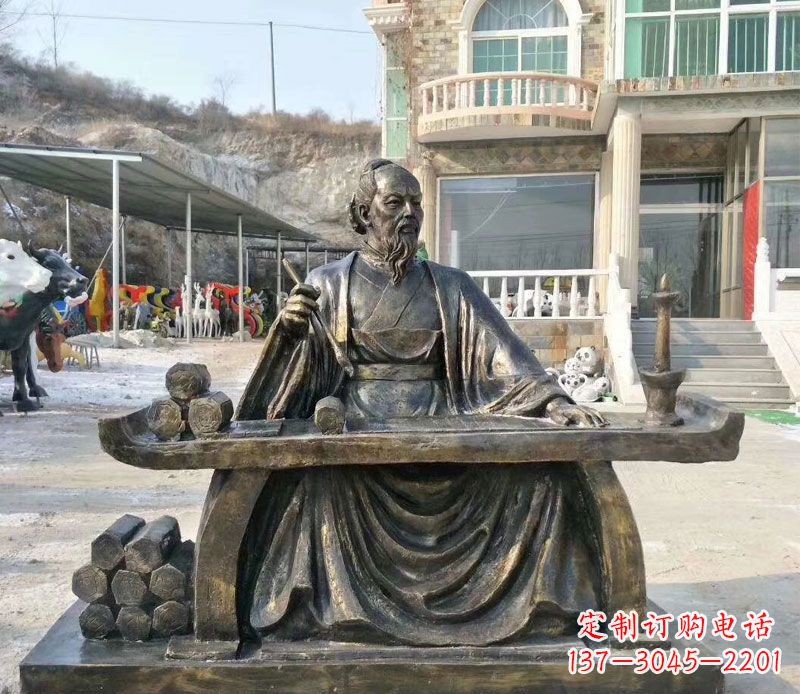 黄冈张仲景铜公园雕