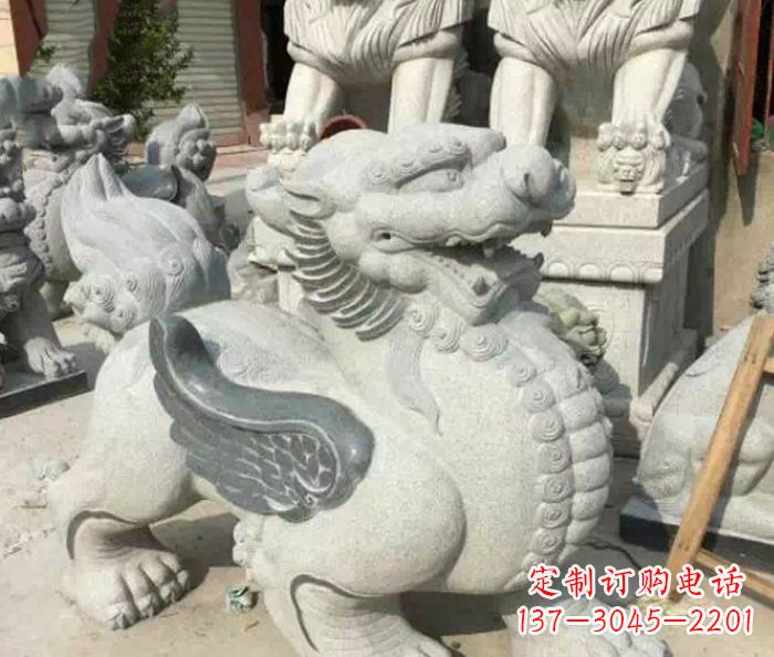 黄冈招财神兽仿古貔貅石雕