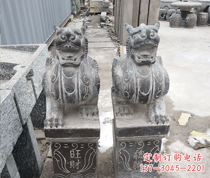 黄冈招财神兽貔貅石雕 (2)
