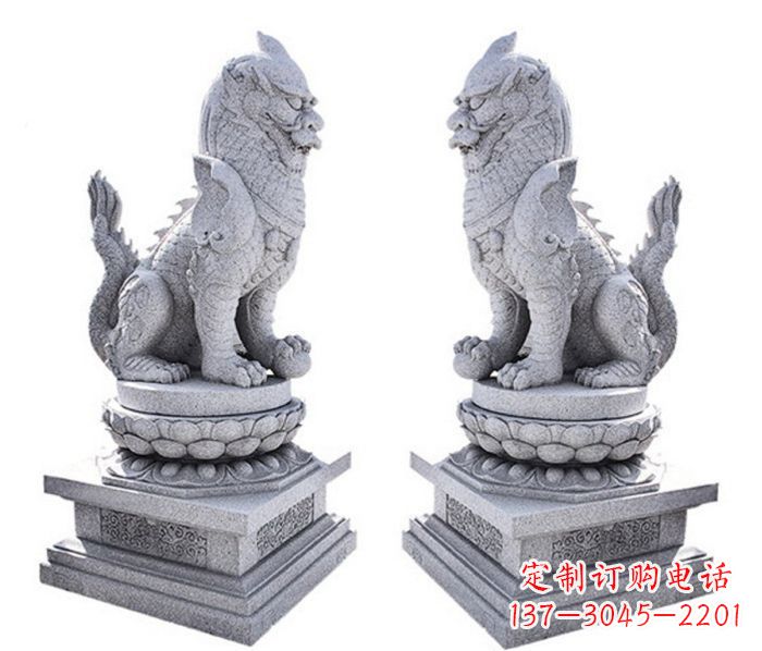 黄冈招财神兽麒麟石雕