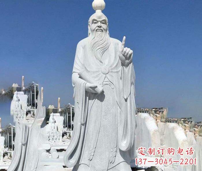 黄冈中国春秋时代思想家老子石雕