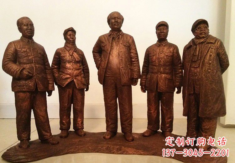 黄冈中国近代伟人系列铜雕像