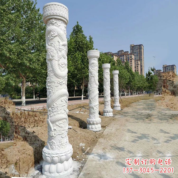 黄冈中国龙柱雕刻