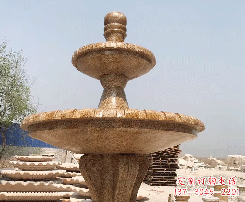 黄冈中式石雕喷泉