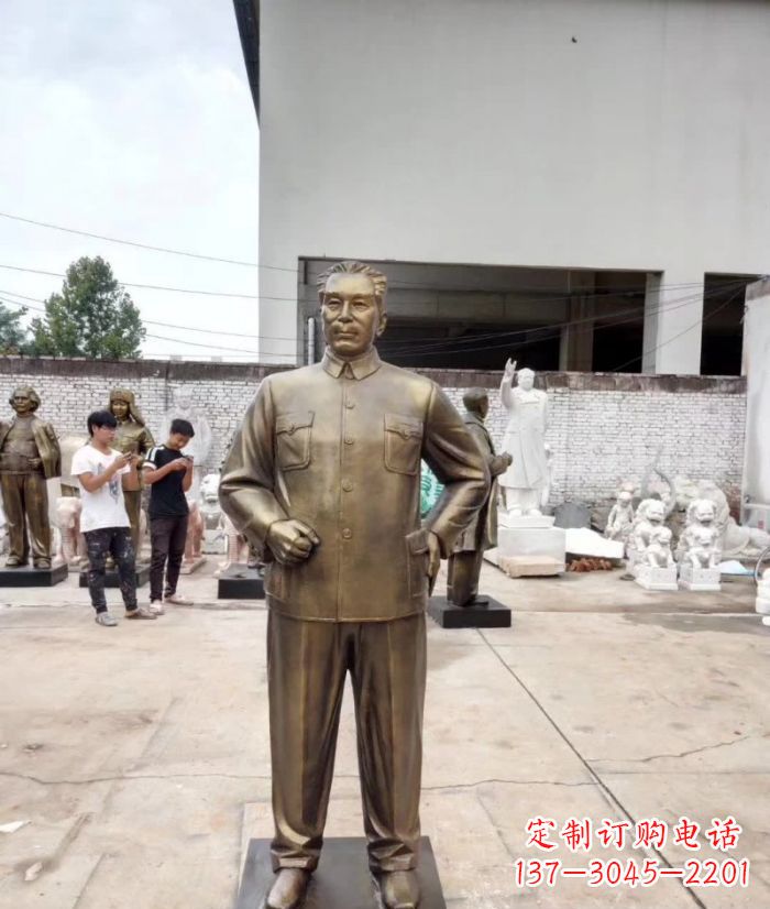 黄冈周恩来铜雕 (3)