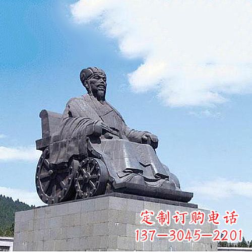 黄冈诸葛亮雕像-三国著名人物历史名人雕塑