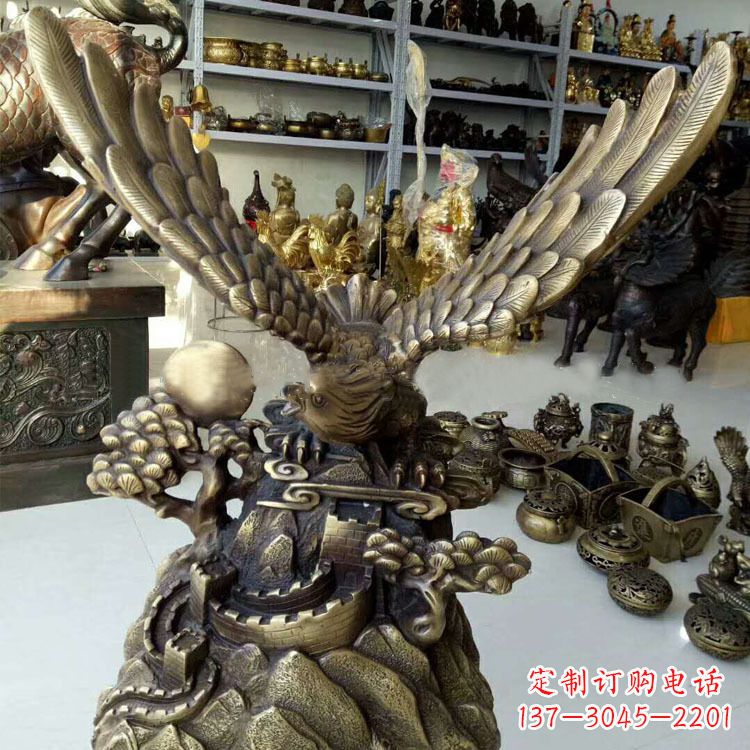 黄冈铸铜老鹰雕塑
