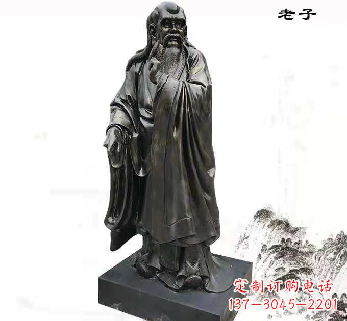黄冈铸铜老子雕塑