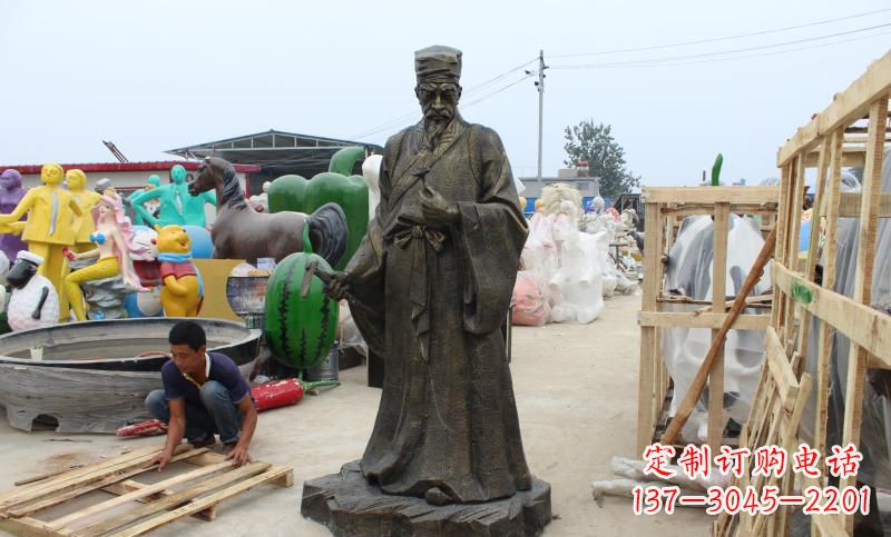 黄冈铸铜李时珍雕塑