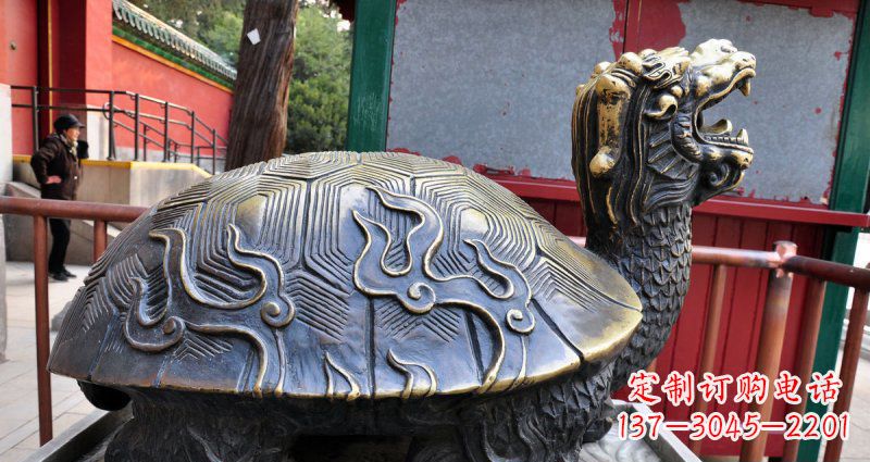 黄冈铸铜龙龟神兽铜雕
