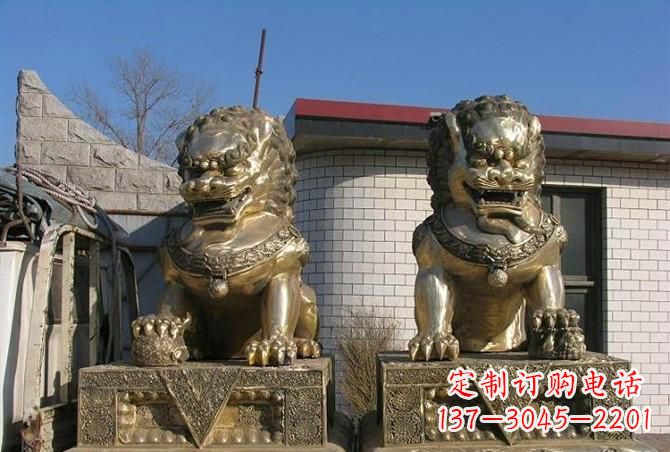 黄冈铸铜狮子雕塑