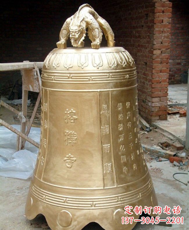 黄冈宗教庙宇铜钟