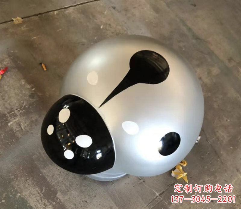 黄冈瓢虫雕塑不锈钢